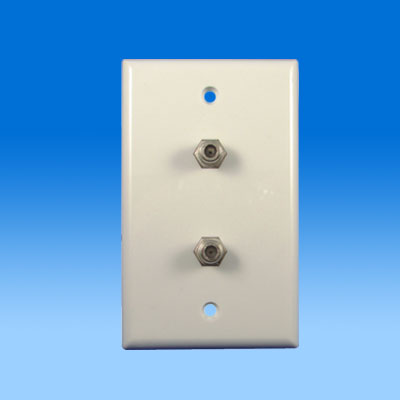 ZH-WP29 SMOOTH WALL PLATE WITH DUAL F-81