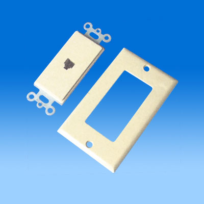 ZH-WP38  DECORA WALL PLATE WITH SINGLE TELEPHONE JACK